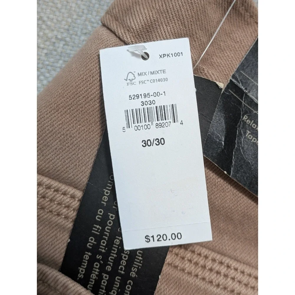 Banana Republic Mens 30x30 Athletic Fit Tan Brown Stretch Denim Jeans Pants